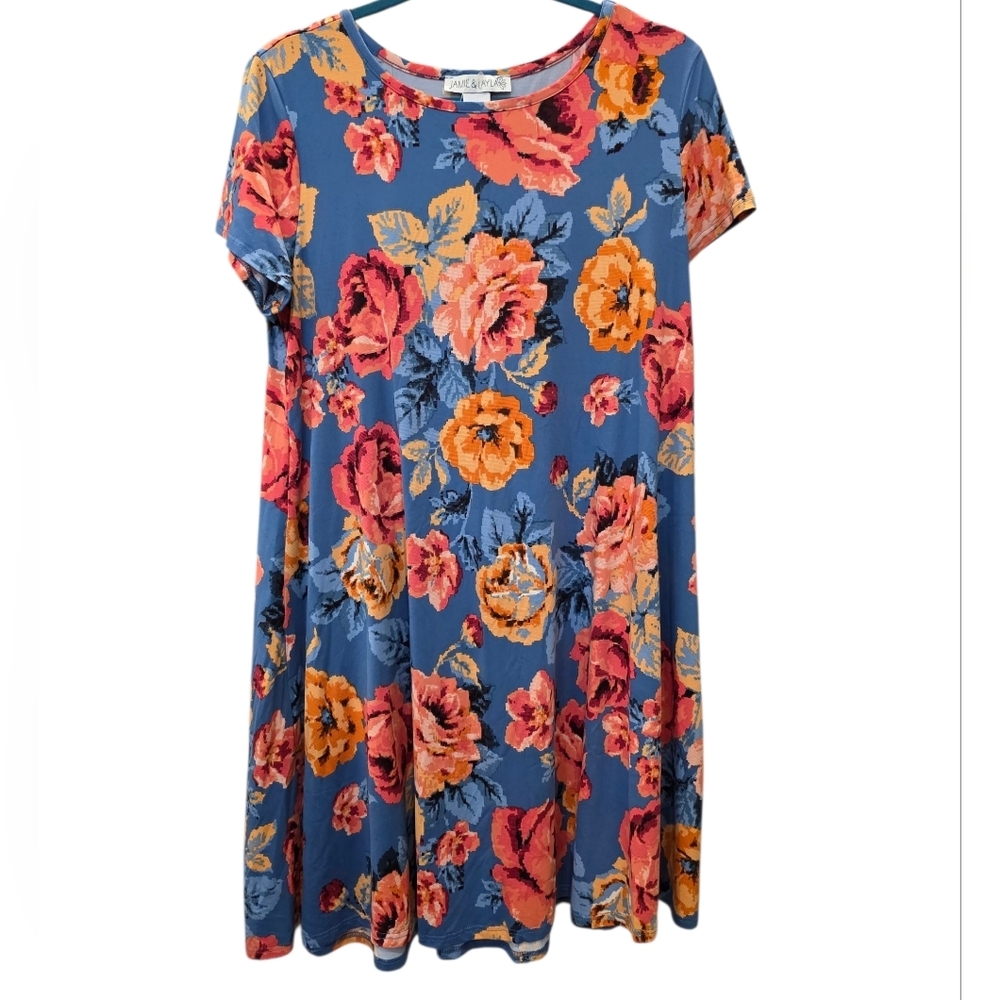 Jamie & Layla Floral A-Line Dress